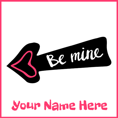 Romantic I Love You Greeting Card With Your Name