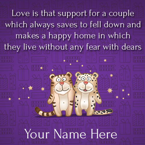 Love Couple Romantic Quote Whatsapp Greeting With Name
