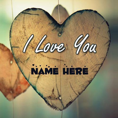Print Name on Heart Shape Leaf Hanging For Profile Pics