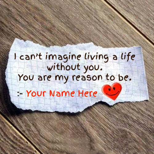 Awesome Handwritten Romantic Love Note With Your Name