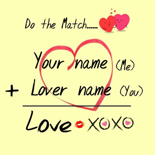 Hand Written Romantic Love Note Whatsapp DP With Name