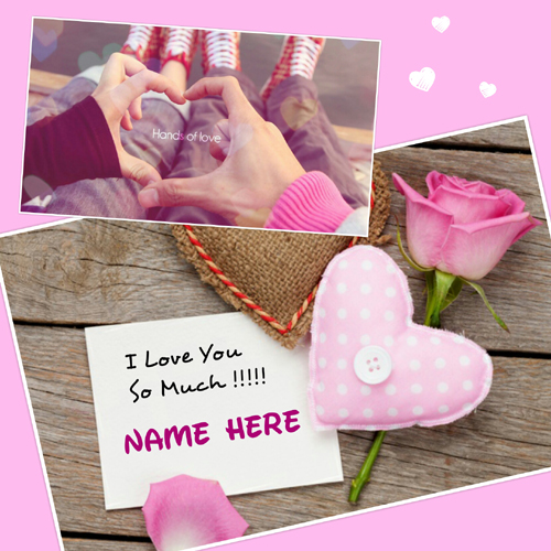 I Love You So Much Romantic Note With Lover Name